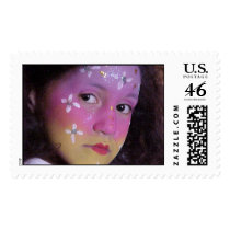Painted Face of Nadule postage by irdial Painted Face of Nadule postage