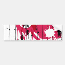 Painted Fence Bumper Stickers