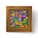 Painted Floral Composition (frame effect border) buttons