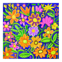 Painted Floral Composition posters