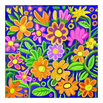 Painted Floral Composition Print by artberry