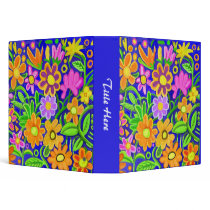 Painted Floral Design (1.5in ring) binders by artberry Painted Floral Design (1.5in ring) binders