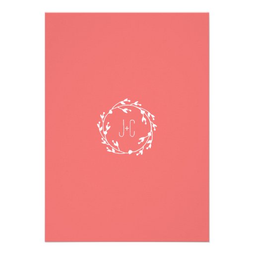 Painted Florals Wedding Invitations