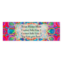 Painted Flower Abstract Profile Card Business Card