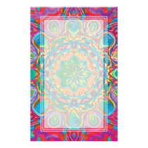 Painted Flower Blank Stationery