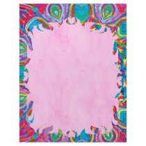 Painted Flower Flame Letterhead by wingedturtle Painted Flower Flame Letterhead