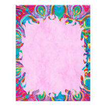 Painted Flower Flame Letterhead