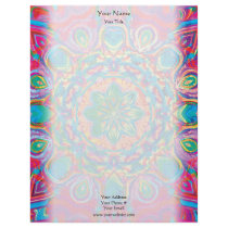 Painted Flower Letterhead by wingedturtle Painted Flower Letterhead