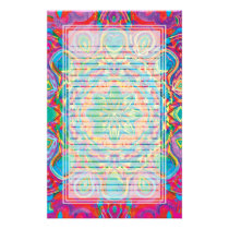 Painted Flower Lined Stationery