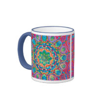 Painted Flower Mugs