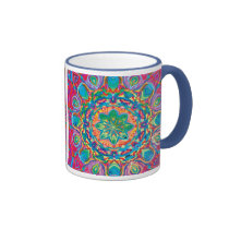 Painted Flower Mugs