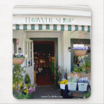 Painted Flower Shop Mousepad by GreenGardenGates Painted Flower Shop Mousepad