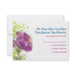 Painted Flowers Bar Bar Mitzvah Star Invitation