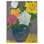 Painted Flowers in Vase flyers