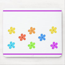 Painted Flowers mousepads