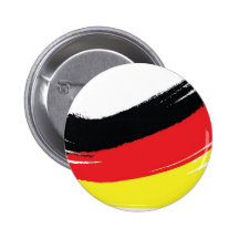 Painted german flag pinback buttons