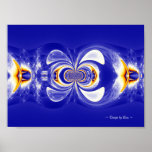 Painted Glass Fractal Posters