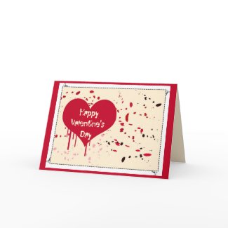 Painted heart - Card card