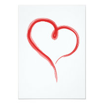 valentine&#39;s day, valentine, heart, paint, artsy, love, Invitation med brugerdefineret grafisk design