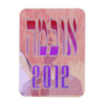 Painted Hebrew Obama 2012 Flexi Magnet
