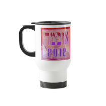 Painted Hebrew Obama 2012 Travel Mug
