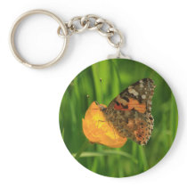 Painted Lady Butterfly Key Chain