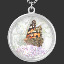 'Painted Lady in Wonderland' necklaces