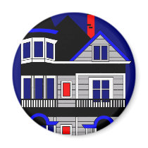 Painted Lady Fridge Magnet