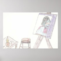 Painted Lady Sketch by jlp Posters
