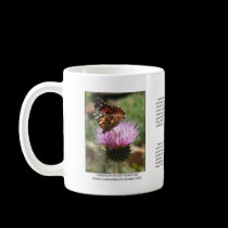 Painted Lady with California Thistle Coffee Mug mugs