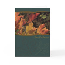 Painted leafs for Thanksgiving cards