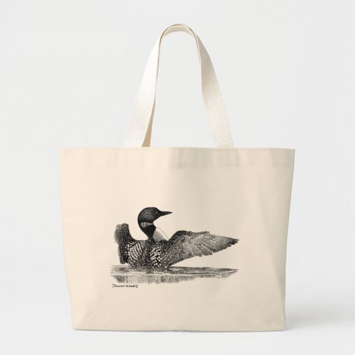 Painted Loon Tote Bag
