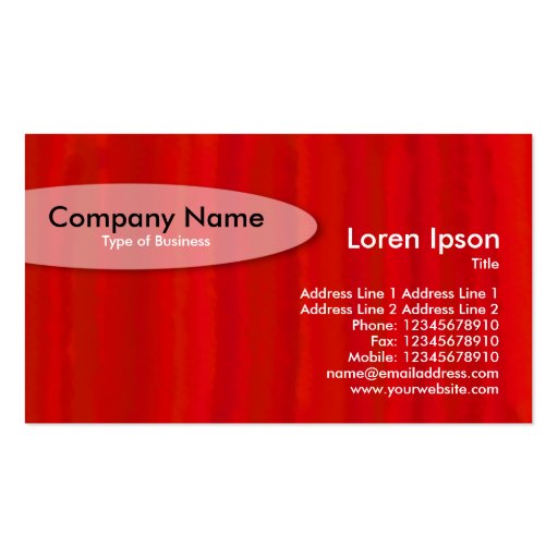 Painted - Maroon Business Card Templates (front side)