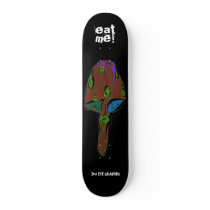 PAINTED MUSHROOM skateboard, eat, me! by hadleymonster PAINTED MUSHROOM skateboard, eat, me!