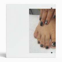Painted Nails 3 Ring Binders