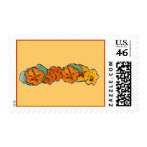 Painted Nasturtiums Postage Stamp