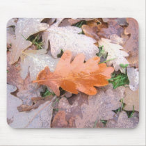 Painted Oak Leaves mousepads