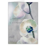Painted Orchid Love Card