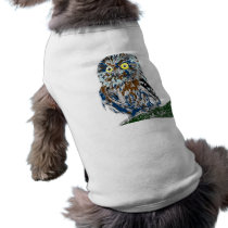 Painted owl pet clothing