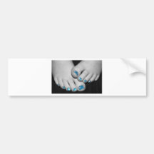 painted piggies bumper sticker