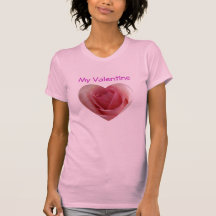Painted Pink Rose Valentine Shirt
