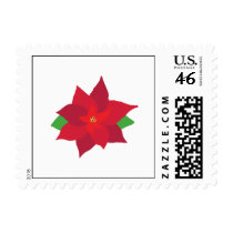 Painted Poinsettia stamps