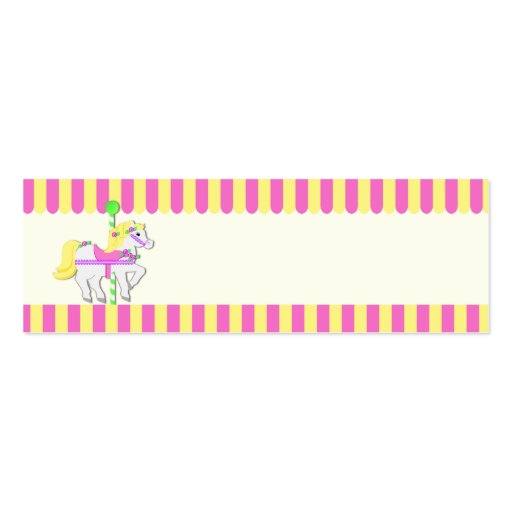 Painted Ponies Gift Tag Business Card Templates (front side)