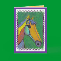 Painted Pony - all-occasion greeting card