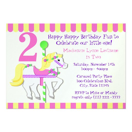 Painted Pony Birthday Party Custom Invites