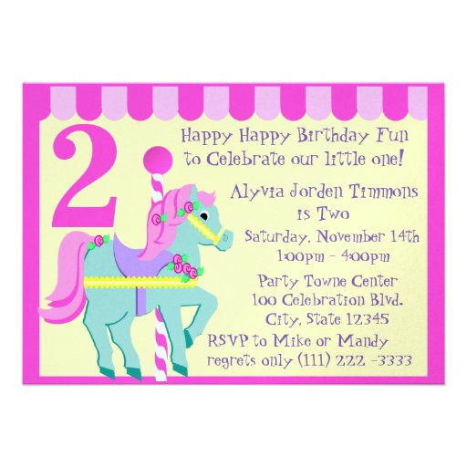 Painted Pony/ Birthday Personalized Invitation