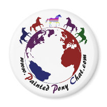 Painted Pony Chat Magnet