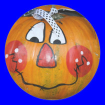 Painted pumpkin stickers