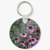 Painted Purple Coneflower keychains by allthingsnatural Painted Purple Coneflower keychains