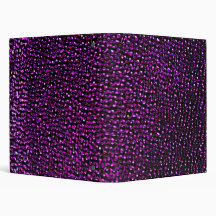 Painted purple gems binder